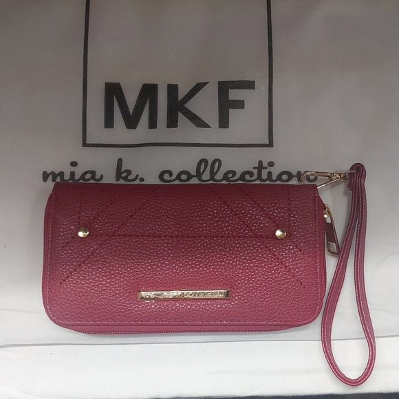 NWT Mia K. collection Jordina 2 PCS Shoulder Bag with Matching Wallet. - Picture 4 of 7